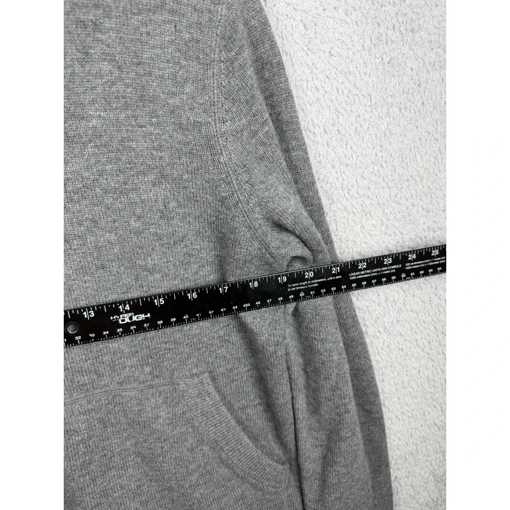 Theory Alcos Wool / Cashmere Men's Sz M Full Zip Hoodie Sweater in Gray